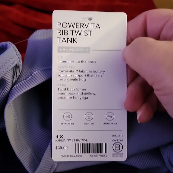 Athleta 1X Powervita Rib Twist Tank - New - Picture 3 of 6